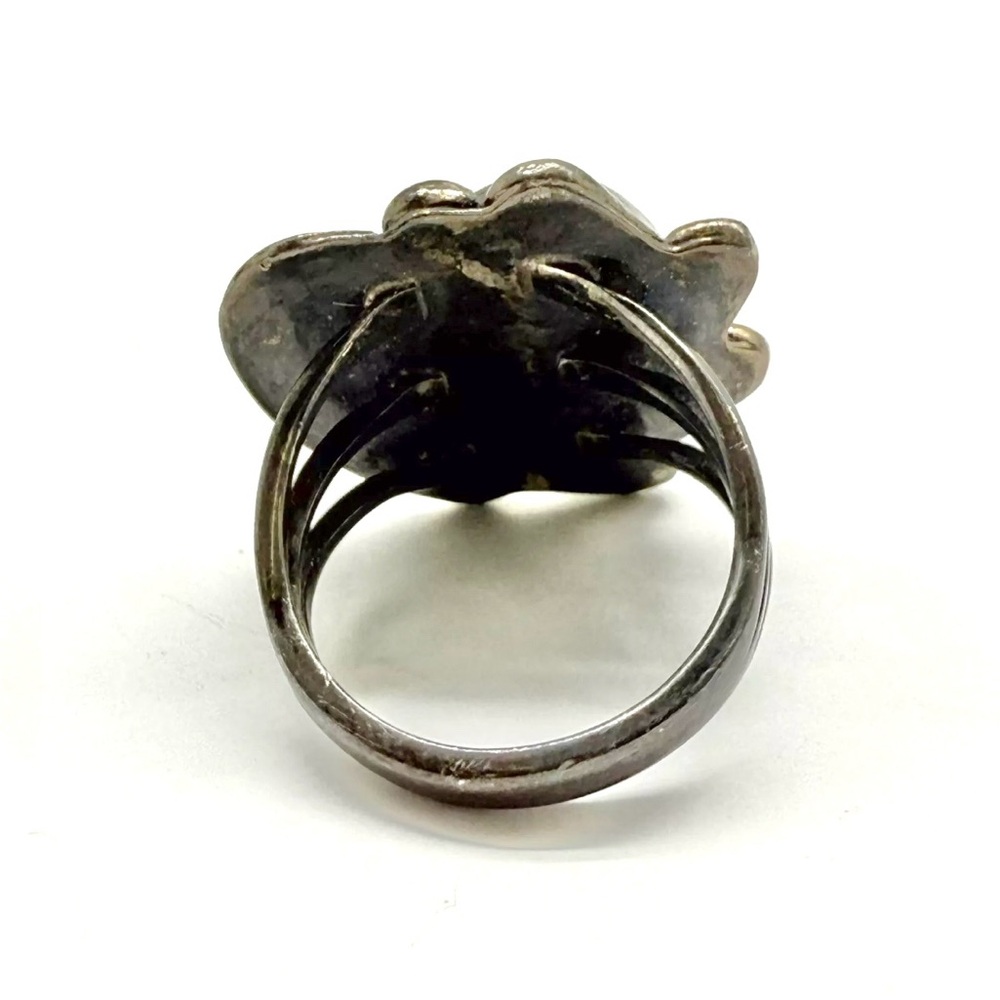 Navajo, Old Pawn “Number 8” Turquoise Sterling Silver Ring - Picture 8 of 10